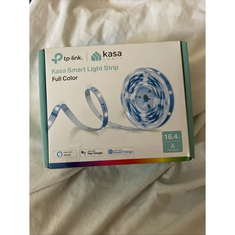 Kasa Smart LED Light Strip, 50 Color Zones RGBIC, 16.4ft 16.4 ft., White